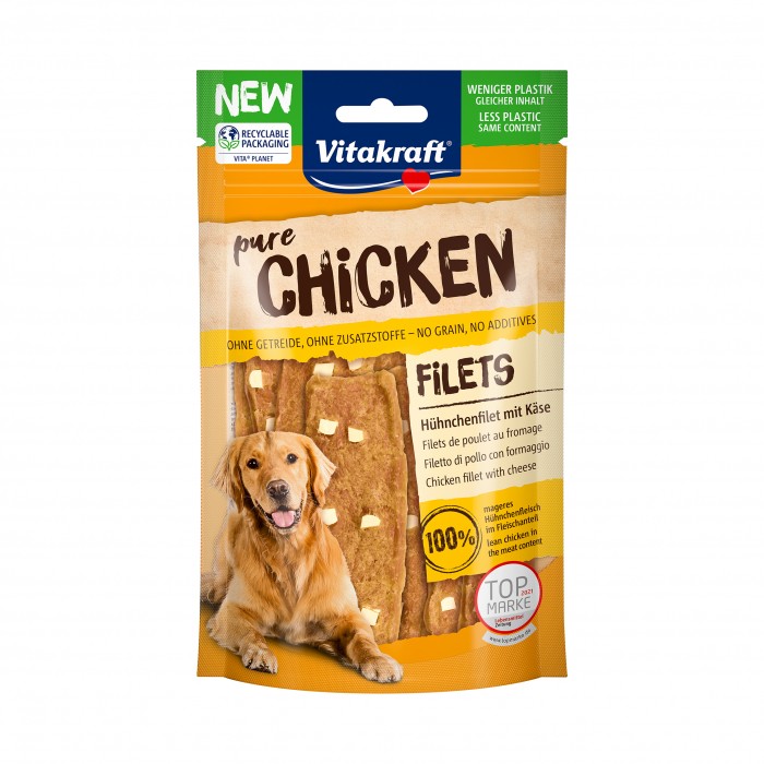Friandise & complément - Pure Chicken Filets et fromage pour chiens