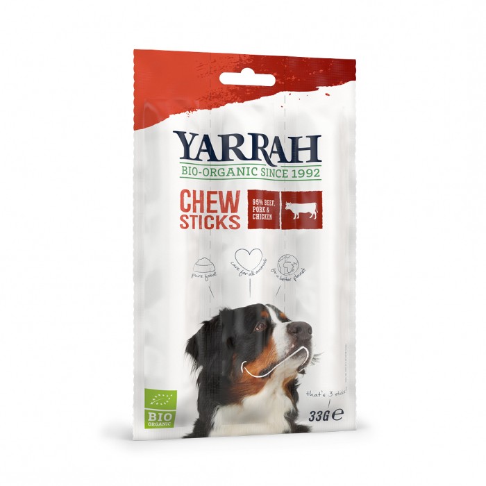 Friandise & complément - Yarrah sticks à mâcher bio pour chien pour chiens