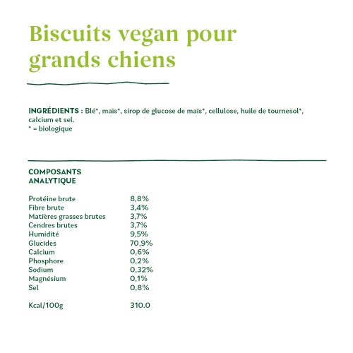 Friandise & complément - Yarrah biscuits bio végétarien pour grand chien pour chiens