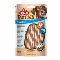 Friandises en bâtonnets pour chien - Friandises Tasties Twister Poitrine de Poulet & Cabillaud 8in1