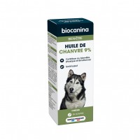 Aliment complémentaire confort et bien-être - Huile de chanvre 9% pour chien Biocanina