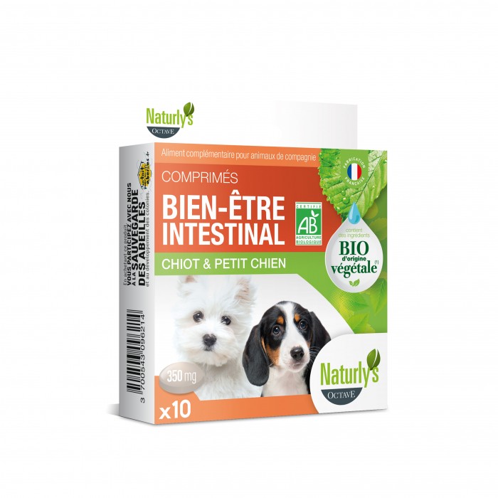 Friandise & complément - Comprimés Bio Bien-être intestinal pour chiens