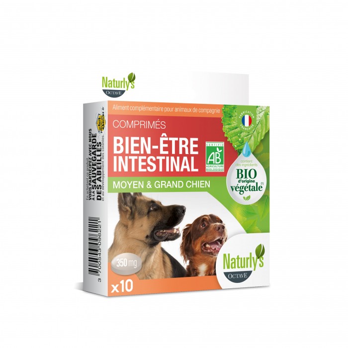 Friandise & complément - Comprimés Bio Bien-être intestinal pour chiens