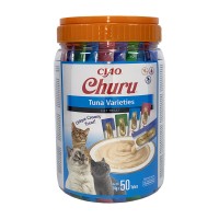 Friandises pour chat - Inaba Churu - Friandises à lécher pour chat - Multipack Thon Inaba