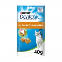 Hygiène bucco-dentaire pour chat - Bouchées Dentalife au poulet - Friandises bucco-dentaires pour chat 