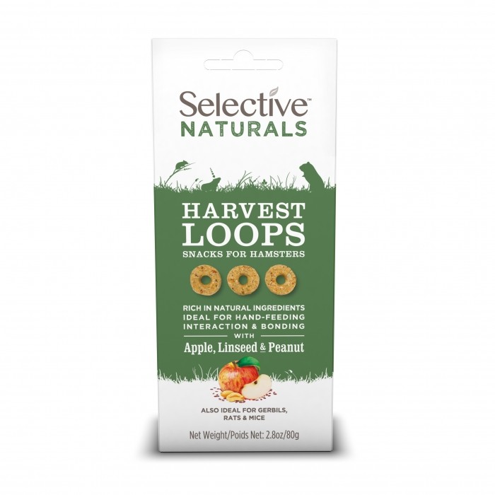 Friandise et complément  -  Selective Naturals Harvest Loops pour rongeurs