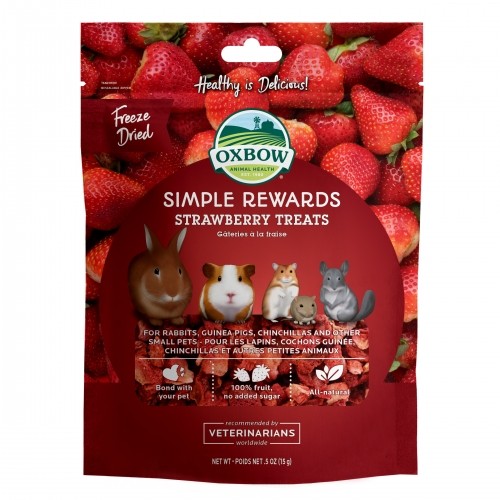Friandise et complément  - Simple Rewards Strawberry Treats pour rongeurs