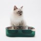 Gamelle, distributeur & fontaine - Double gamelle Green Paradise pour chats
