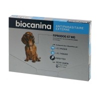 Anti-puces et tiques pour chien  - Pipettes Fiprodog Spot-On   BIOCANINA