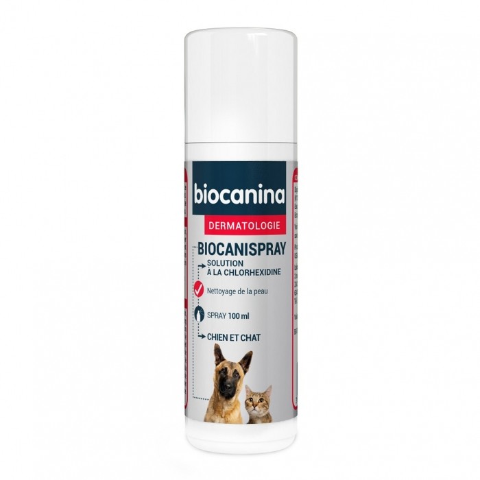 Hygiène dentaire, soin du chien - Solution antiseptique Biocanispray pour chiens