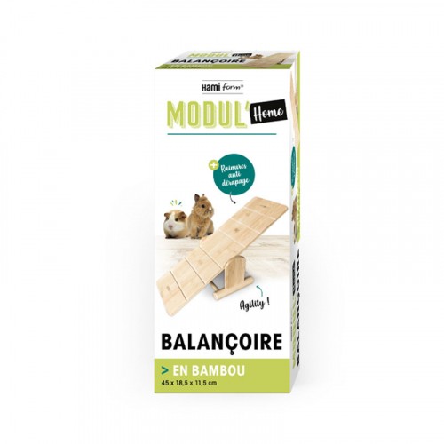 Jouet pour rongeur - Modul’Home - Balançoire en bambou pour rongeurs