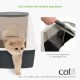 Litière chat, maison de toilette - Maison de toilette avec système de filtration Airsift pour chats