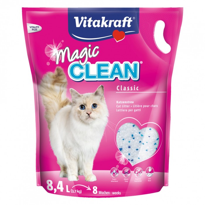 Litière chat, maison de toilette - Litière Magic Clean pour chats