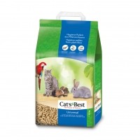 Litière végétale pour chats et petits animaux - Litière Cat's Best Universal 