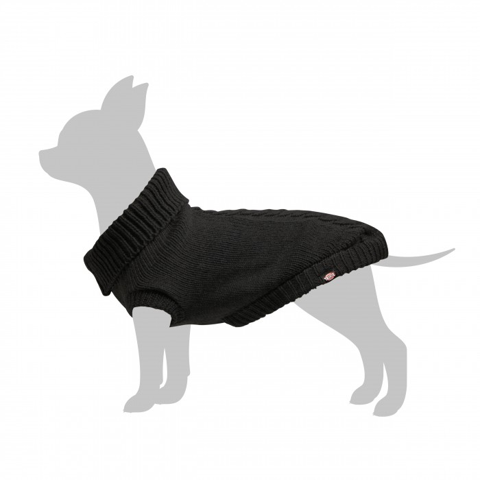 manteau chien noir