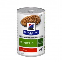Aliment médicalisé pour chien - HILL'S Prescription Diet Metabolic en terrine au poulet - Pâtée pour chien 
