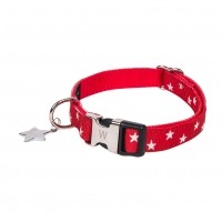 Collier pour chien - Collier Star Rouge Wouapy