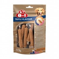 Friandises à mâcher pour chien - Travers de porc Triple Flavour 8in1