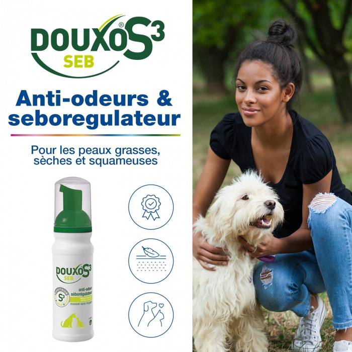 Shampooing et toilettage - Douxo S3 Seb Soin Mousse pour chiens