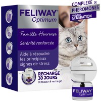 Anti-stress pour chat - Feliway® Optimum diffuseur + recharge (kit complet) Ceva