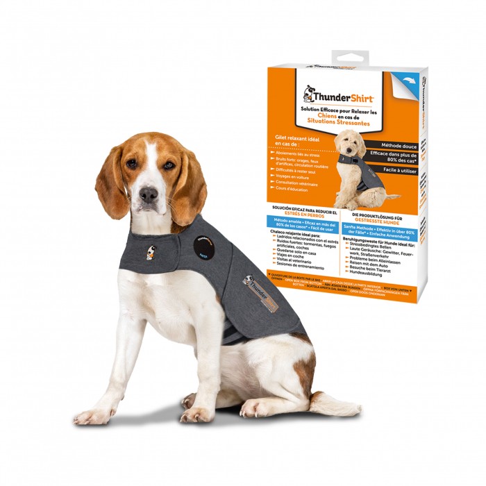 Stress, comportement chien - Thundershirt - gilet de compression relaxant pour chiens