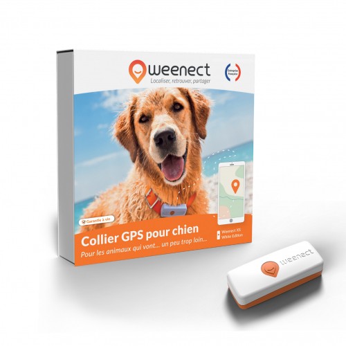 Sécurité et protection - Collier GPS Weenect XS Dogs - Blanc pour chiens